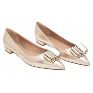 Salvatore Ferragamo - Zeri Golden pointed ballets